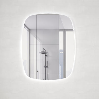 *Clearance* Riri Oblong 800mm x 1000mm Backlit LED Frameless Mirror with Polished Edge and Demister