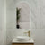 Arco Arch 400mm x 800mm Backlit LED Frameless Mirror with Polished Edge and Demister