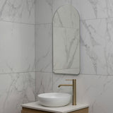 Arco Arch 400mm x 800mm Backlit LED Frameless Mirror with Polished Edge and Demister