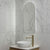 Arco Arch 400mm x 800mm Backlit LED Frameless Mirror with Polished Edge and Demister