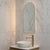 Arco Arch 400mm x 800mm Backlit LED Frameless Mirror with Polished Edge and Demister