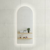 Arco Arch 500mm x 1200mm Backlit LED Mirror with Polished Edge and Demister