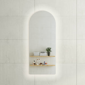 Arco Arch 500mm x 1200mm Backlit LED Mirror with Polished Edge and Demister