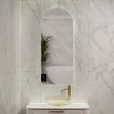 Arco Arch 500mm x 1200mm Backlit LED Frameless Mirror with Polished Edge and Demister