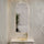 Arco Arch 500mm x 1200mm Backlit LED Frameless Mirror with Polished Edge and Demister