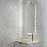 Arco Arch 500mm x 1200mm Backlit LED Frameless Mirror with Polished Edge and Demister