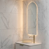 Arco Arch 500mm x 1200mm Backlit LED Frameless Mirror with Polished Edge and Demister