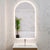 Arco Arch 550mm x 1000mm Backlit LED Frameless Mirror with Polished Edge and Demister