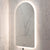 Arco Arch 550mm x 1000mm Backlit LED Frameless Mirror with Polished Edge and Demister