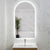 Arco Arch 550mm x 1000mm Backlit LED Frameless Mirror with Polished Edge and Demister