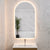 Arco Arch 550mm x 1000mm Backlit LED Frameless Mirror with Polished Edge and Demister