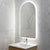 Arco Arch 550mm x 1000mm Backlit LED Frameless Mirror with Polished Edge and Demister