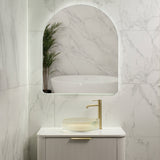 Arco Arch 850mm x 1000mm Backlit LED Frameless Mirror with Polished Edge and Demister