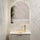 Arco Arch 850mm x 1000mm Backlit LED Frameless Mirror with Polished Edge and Demister