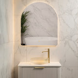 Arco Arch 850mm x 1000mm Backlit LED Frameless Mirror with Polished Edge and Demister