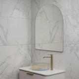 Arco Arch 850mm x 1000mm Backlit LED Frameless Mirror with Polished Edge and Demister