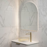 Arco Arch 850mm x 1000mm Backlit LED Frameless Mirror with Polished Edge and Demister