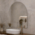 Arco Arch 1000mm x 1000mm Backlit LED Frameless Mirror with Polished Edge and Demister