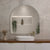 Arco Arch 1000mm x 1000mm Backlit LED Frameless Mirror with Polished Edge and Demister