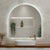 Arco Arch 1000mm x 1000mm Backlit LED Frameless Mirror with Polished Edge and Demister