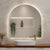 Arco Arch 1000mm x 1000mm Backlit LED Frameless Mirror with Polished Edge and Demister