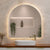 Arco Arch 1000mm x 1000mm Backlit LED Frameless Mirror with Polished Edge and Demister