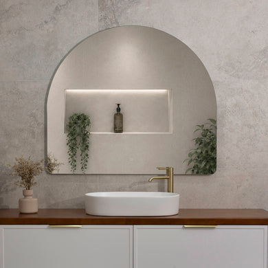 Arco Arch 1150mm x 1000mm Backlit LED Frameless Mirror with Polished Edge and Demister