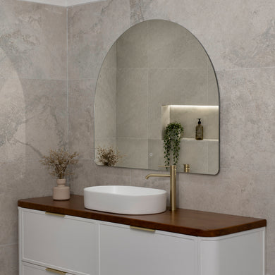 Arco Arch 1150mm x 1000mm Backlit LED Frameless Mirror with Polished Edge and Demister