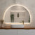 Arco Arch 1200mm x 800mm Backlit LED Frameless Mirror with Polished Edge and Demister