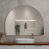 Arco Arch 1300mm x 1000mm Backlit LED Frameless Mirror with Polished Edge and Demister