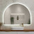 Arco Arch 1300mm x 1000mm Backlit LED Frameless Mirror with Polished Edge and Demister