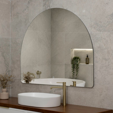 Arco Arch 1300mm x 1000mm Backlit LED Frameless Mirror with Polished Edge and Demister