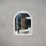 Arco Arch 600mm x 800mm Backlit LED Frameless Mirror with Polished Edge and Demister