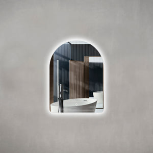 Arco Arch 600mm x 800mm Backlit LED Mirror with Polished Edge and Demister