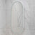Pill Oval 500mm x 1000mm Frontlit LED Framed Mirror with Demister, Matte White Frame