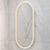 Pill Oval 500mm x 1000mm Frontlit LED Framed Mirror with Demister, Matte White Frame