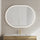Pill Oval 1200mm x 900mm Frontlit LED Mirror with Matte White Frame and Demister