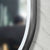 Pill Oval 500mm x 1000mm Frontlit LED Framed Mirror with Demister, Brushed Gunmetal Frame