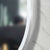 Pill Oval 500mm x 1000mm Frontlit LED Framed Mirror with Demister, Brushed Nickel Frame