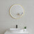 Circa Round 600mm Frontlit LED Framed Mirror with Demister, Brushed Brass (Gold) Frame *Clearance Stock*