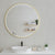 Circa Round 1000mm Frontlit LED Mirror with Brushed Brass (Gold) Frame and Demister