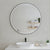 Circa Round 1000mm Frontlit LED Framed Mirror with Demister, Matte Black Frame *Clearance Stock*