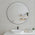 Circa Round 1000mm Frontlit LED Mirror with Matte Black Frame and Demister