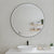 Circa Round 1000mm Frontlit LED Mirror with Matte Black Frame and Demister