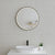 Circa Round 600mm Frontlit LED Framed Mirror with Demister, Matte Black Frame *Clearance Stock*