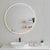 Circa Round 1000mm Frontlit LED Framed Mirror with Demister, Matte White Frame *Clearance Stock*