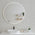 Circa Round 1000mm Frontlit LED Mirror with Matte White Frame and Demister