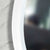 Circa Round 600mm Frontlit LED Framed Mirror with Demister, Matte White Frame