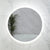 Circa Round 600mm Frontlit and Backlit LED Frameless Mirror with Frosted Glass Border and Demister