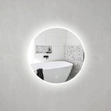 Circa Round 1000mm LED Mirror with Frosted Glass Border and Demister